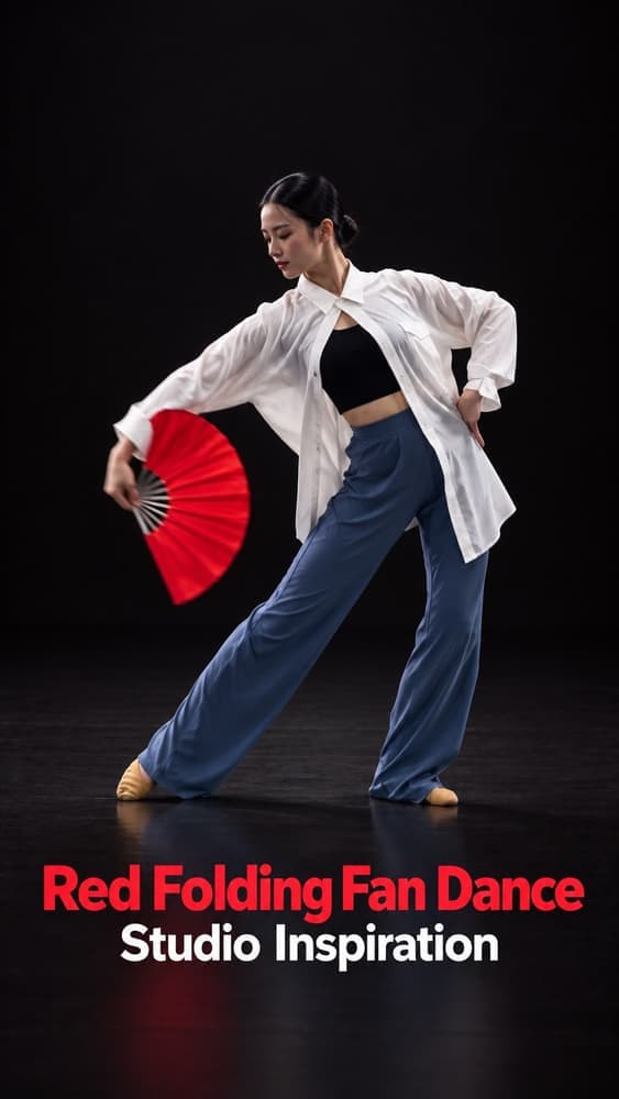 Chinese Folding Fan Dance for Events | Red Fan Dance Inspiration This red folding fan dance rehearsal caught our eye—a beautiful source of creative…