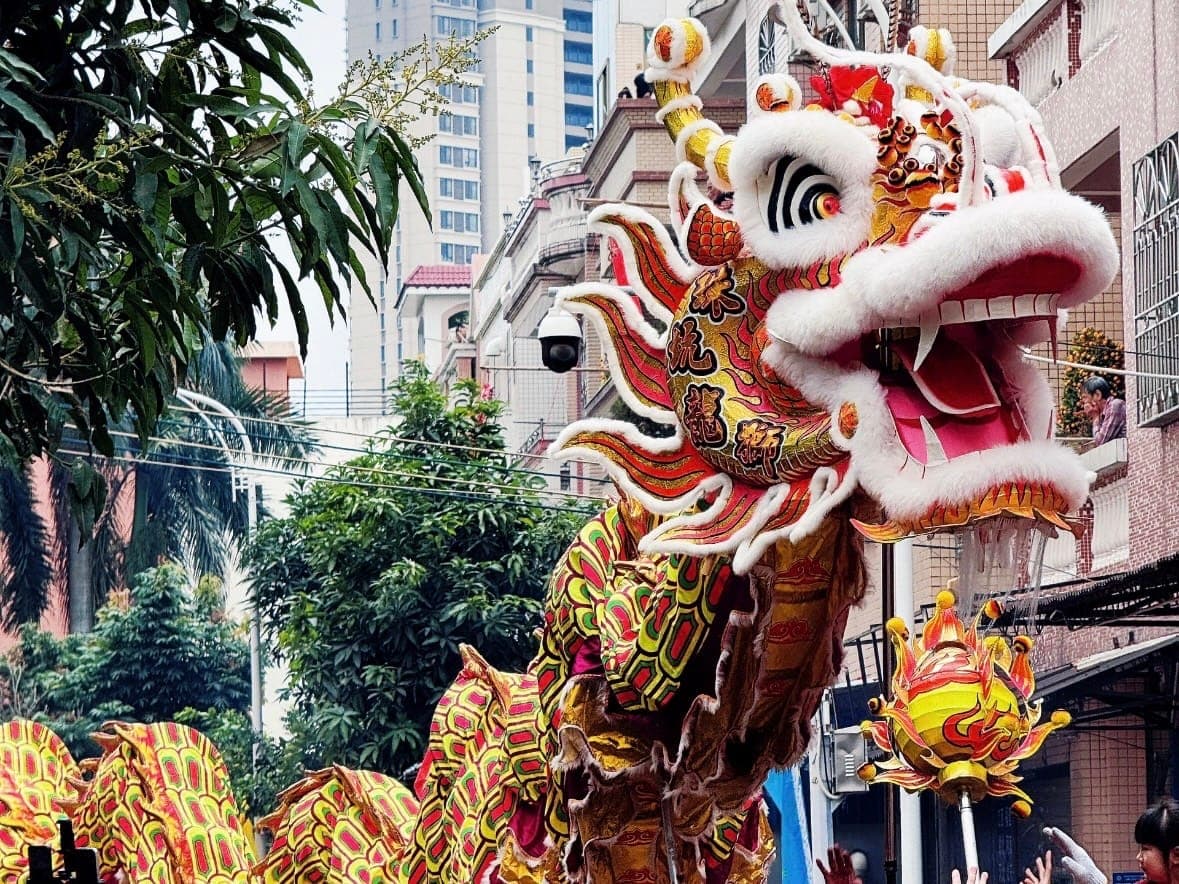 Colourful Dragon Dance