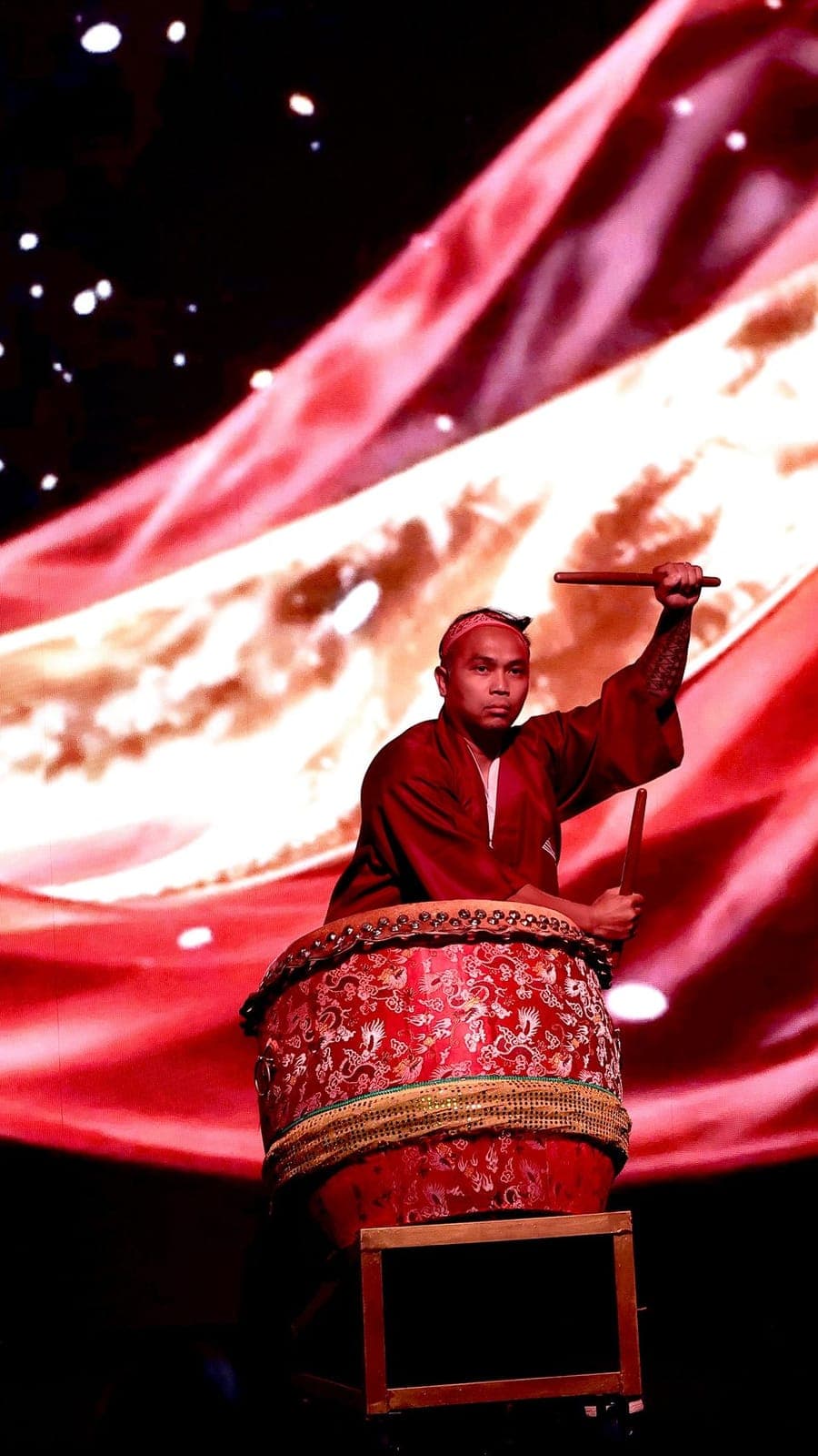 Taiko Drumming on Srage