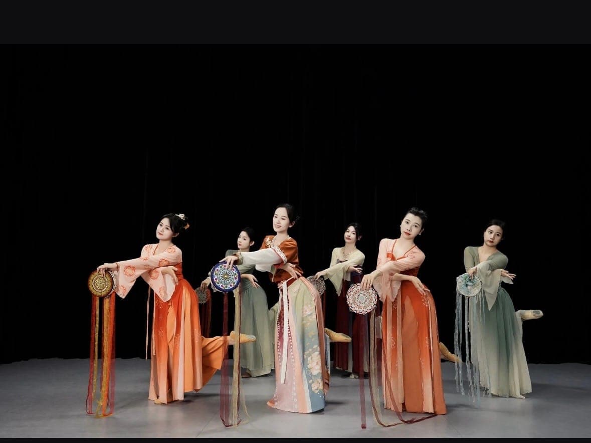 Tambourine dance Stage Show