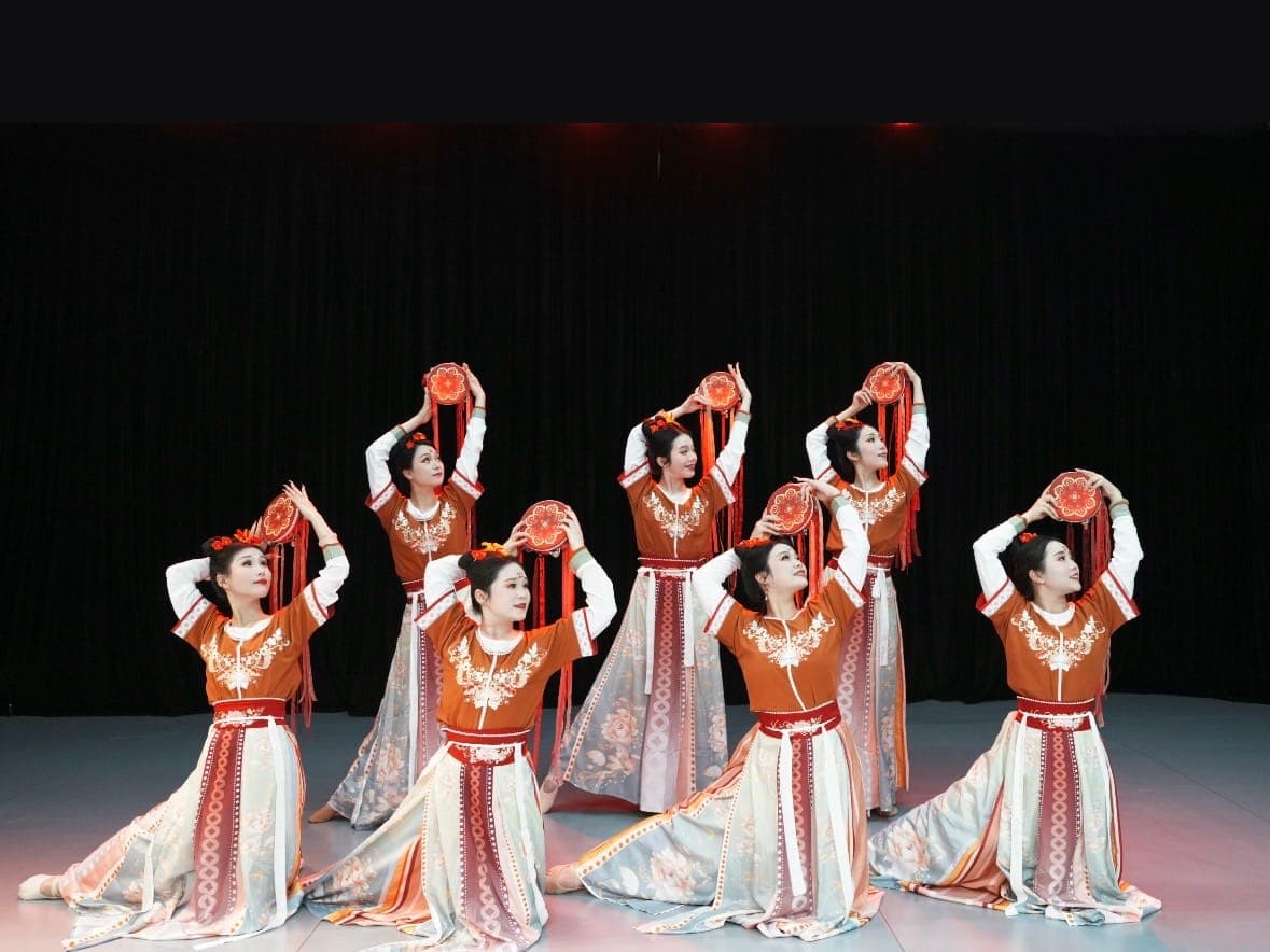 Tambourine dance Stage Show
